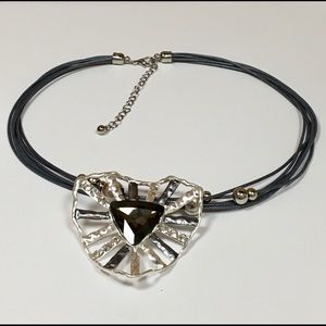 Blue Silver Stone Necklace